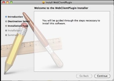 click continue button in Webkit installer