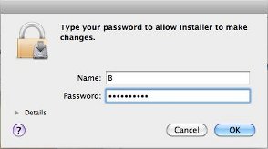enter operating system username and password